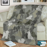 Bichon Frise Camo Blanket