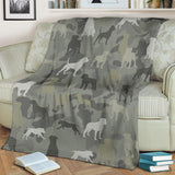 American Bulldog Camo Blanket