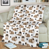 Pekingese Paw Blanket