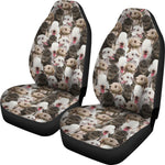 Bedlington Terrier Full Face Car Seat Covers