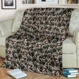 Norwegian Elkhound Full Face Blanket