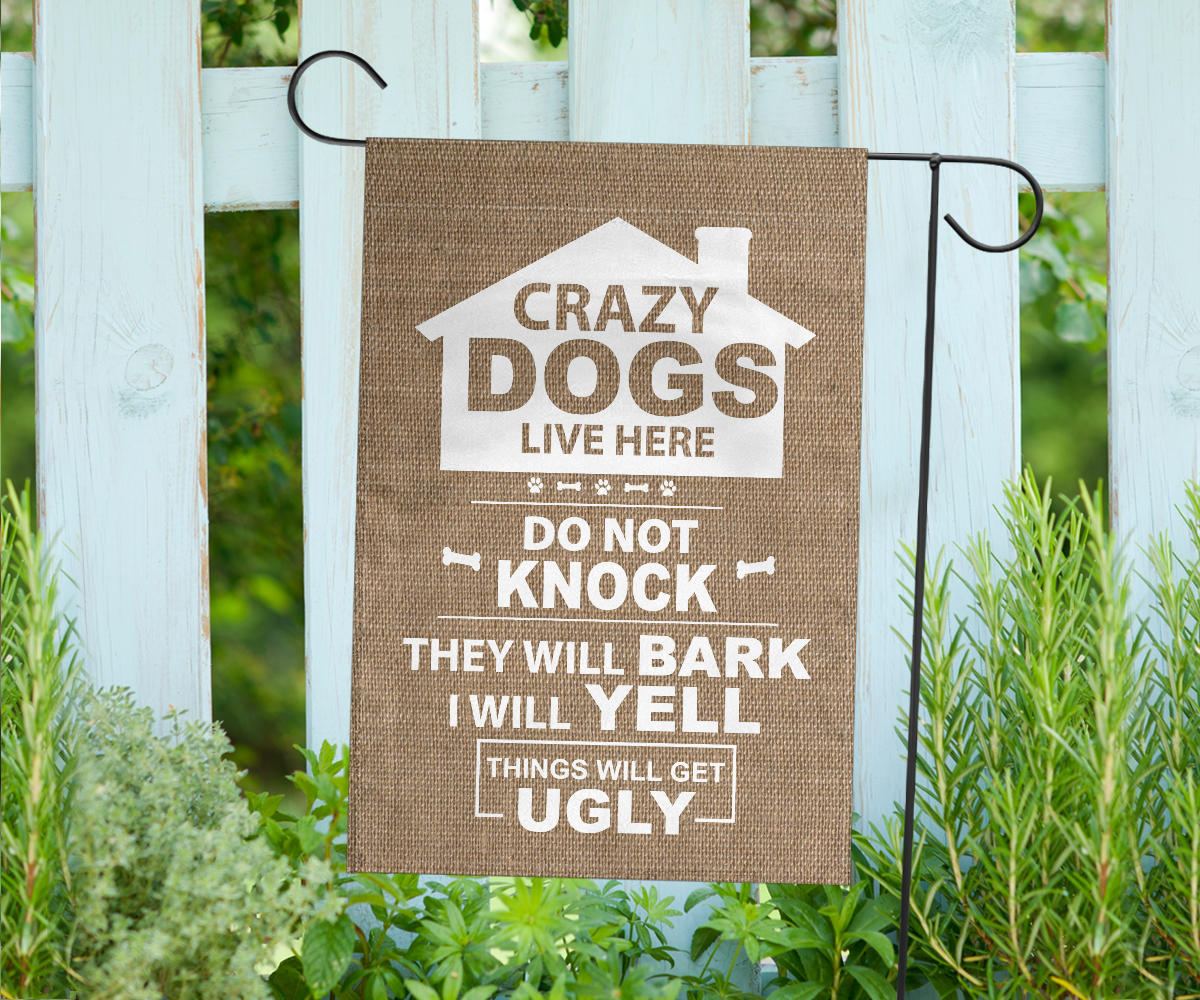 Multiple Dogs - Burlap Design