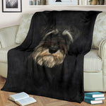 Schnauzer Face Hair Blanket