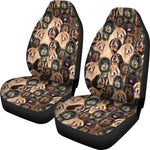 Tibetan Mastiff Full Face Car Seat Covers