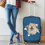 Chow Chow Torn Paper Luggage Covers