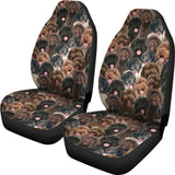 Portuguese Water Dog Full Face Car Seat Covers