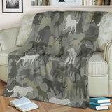 Dogo Argentino Camo Blanket