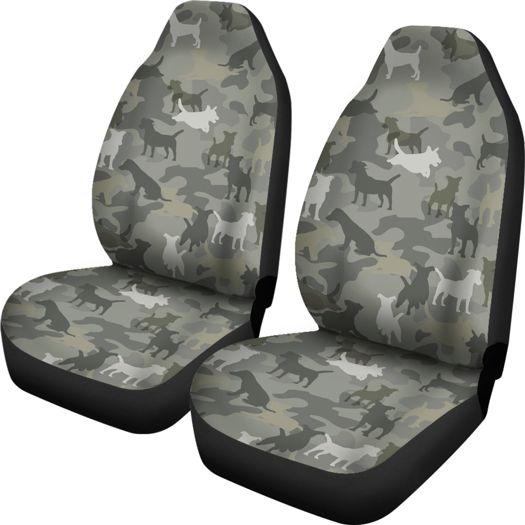 Jack Russell Terrier Camo Car Seat Covers