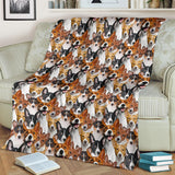 Basenji Full Face Blanket