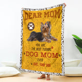 Yorkshire Terrier-Dog Mom Ever Blanket