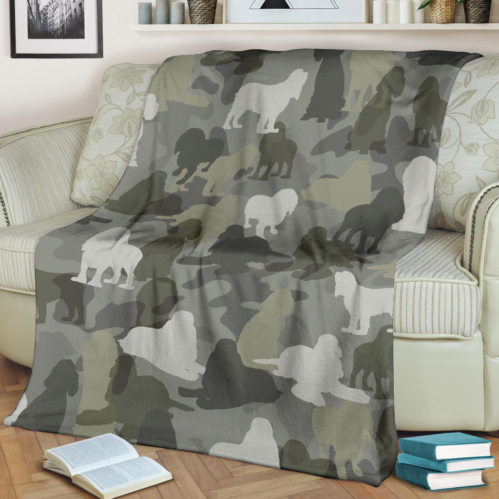 Cocker Spaniel Camo Blanket