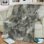 American Pit Bull Terrier Camo Blanket