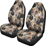 Afghan Hound Full Face Car Seat Covers