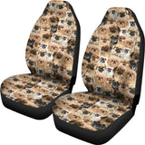 Tibetan Spaniel Full Face Car Seat Covers