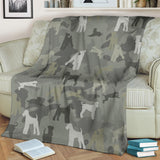 Airedale Terrier Camo Blanket