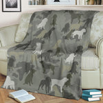 American Water Spaniel Camo Blanket