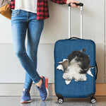 Shih Tzu Torn Paper Luggage Covers