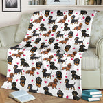 Dachshund Heart Blanket