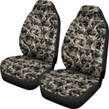 Norwegian Elkhound Full Face Car Seat Covers