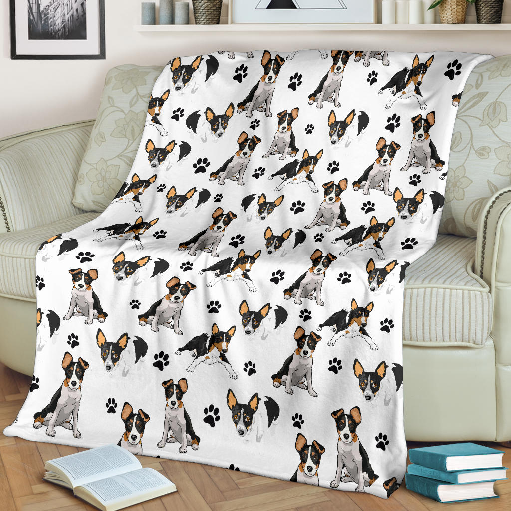 Rat Terrier Paw Blanket