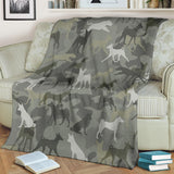 Basenji Camo Blanket