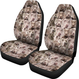 Weimaraner Full Face Car Seat Covers