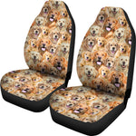 Golden Retriever Full Face Car Seat Covers