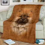 Chow Chow Face Hair Blanket