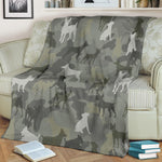 Rat Terrier Camo Blanket