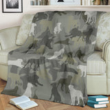 Bullmastiff Camo Blanket