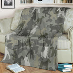 Fox Terrier Camo Blanket