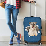 Pumi dog Torn Paper Luggage Covers