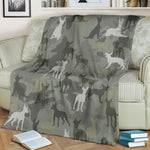 Mexican Hairless Dog Camo Blanket