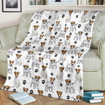 Jack Russell Terrier Paw Blanket