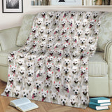 American Eskimo Dog Full Face Blanket