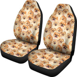 Pomeranian Full Face Car Seat Covers