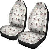 Samoyed Full Face Car Seat Covers