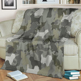 Cairn Terrier Camo Blanket