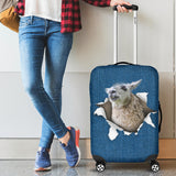 Llama Torn Paper Luggage Covers