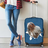 Shih Tzu Torn Paper Luggage Covers