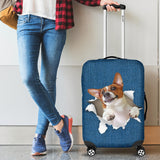 Jack Russell Terrier Torn Paper Luggage Covers