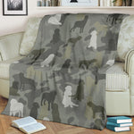 Neapolitan Mastiff Camo Blanket