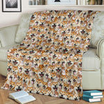 Shiba Inu Full Face Blanket