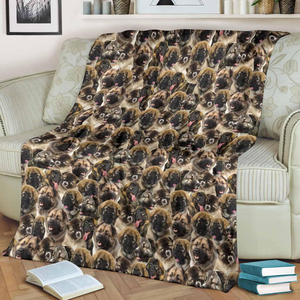 Caucasian Shepherd Dog Full Face Blanket