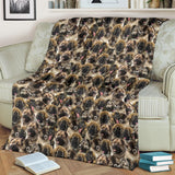 Caucasian Shepherd Dog Full Face Blanket