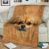 Pekingese Face Hair Blanket