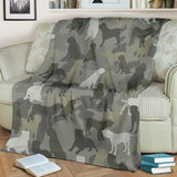 English Mastiff Camo Blanket