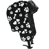 Women's Paw Prints Trapper Hat