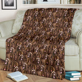 Field Spaniel Full Face Blanket