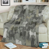 Shiba Inu Camo Blanket